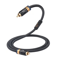 HiFi RCA Coaxial Cable 75Ohms Digital Cable Stereo Audio RCA to RCA Male Coaxial Subwoofer Cable Vid