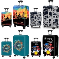 Thickened Luggage Protective Cover Suitcase Dust Cover Trunk Cover Dustproof Wear-Resistant Printing Luggage Trunk Cover Case Suitcase Cover 18-Inch 21-Inch 22-Inch 25-Inch 26-Inch