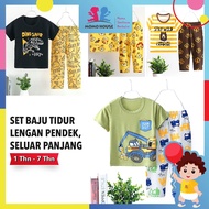 Baju Tidur Budak Pyjamas Kids Sleepwear Budak Lelaki Baju Tidur Budak Perempuan Pyjamas Baby Kids Pi