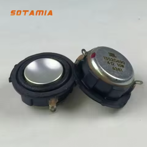 SOTAMIA 2Pcs 1.5 Inch Full Range HIFI Speaker 4 Ohm 10W 8R 15W Aluminum Basin Stage Crystal Speaker 