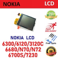 [1 Month Warraty] GRED AAA NOKIA 6300 6120 3120C 6700S 7230 LCD