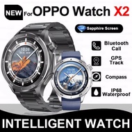 For OPPO Watch X2 GPS Trackes Smart Watch Men Compass 1.53" Screen Heart rate Bluetooth Call Waterpr