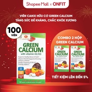 Calcium Supplement D3 K2 Olympian Labs Green Calcium (100 Tablets) Organic Calcium Supplement | ONFI