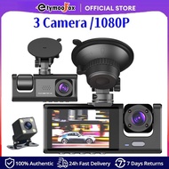 Dashcam for Car Front And Back With Night Vision 3 Camera 1080P HD 2Inch 32GB Car Dashcam Recorder