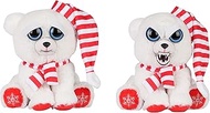 Feisty Pets 8.5" Scotty Sodahater The Red Scarf Polar Bear Plush Toy Figure