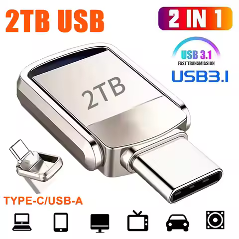 USB Flash Drive 2TB 3.2 Type C PenDrive Memory Stick 256GB 1TB 2TB Pen Drive Flash Disk for PC Smart