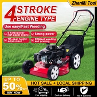 Grass Mower Gasoline Original Factory Lawn Mower Four Stroke Sales Lawn Mower Hand Push Lawn Mower Household Multifunctional Lawn Mower Heavy-Duty Agricultural Lawn Mower Garden Professional Weeding