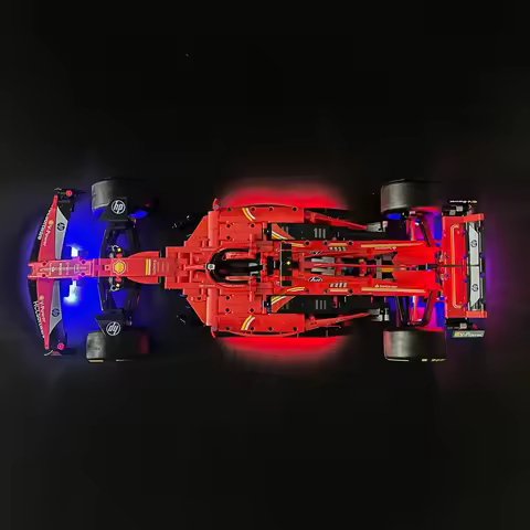 LED Light Kit For 42207 Ferra-ri SF-24 F1 Race Building Blocks Decorative Lamp Remote Control (Not I