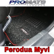FAST DELIVERY PERODUA Car Carpets with Logo ATIVA BEZZA ARUZ MYVI AXIA ALZA ALAS KAKI KARPET KERETA