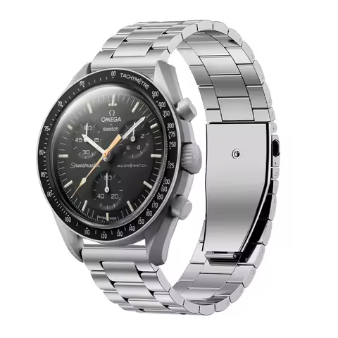 20mm Stianless Steel Strap For Omega X Swatch Joint MoonSwatch Metal Folding Buckle Wirstband Bracel