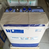 AP77 Mesin Cuci 2 Tabung AQUA Sanyo AQW 781 XT 7.5 KG Cuci Dan