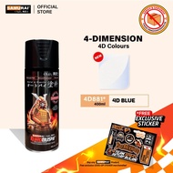 Samurai 4D881 Blue 4-Dimension Lembayung Colour - Aerosol Coating Spray Paint for Automotive Car Mot