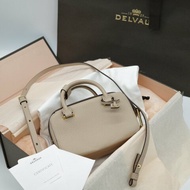 聖誕好禮🎄【CP 精選🌟小編推薦】Delvaux 德爾沃 Cool Box Nano 米色 質感小牛皮 手提兩用包 肩背包 手提包
