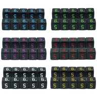 10pcs D6 Dice 16mm Polyhedral Board Game Dice for DND Role-playing Table Game