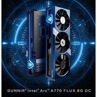 5Cgo GUNNIR Intel Arc A770 Flux 8G OC BLUE/BLACK 2400MHz GDDR6 Desktop Computer Independent Game Graphics Card, 8GB 256bit GDDR6,1 × HDMI Interface, 3 × DisplayPort Interface(All-new)BLUE A750 Taiwan