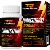 Testosterone Booster, Turkesterone Supplement 1300mg Ultra High Strength (Ajuga Turkestanica Extract