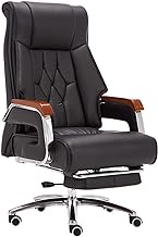 Executive Office Chair Swivel Desk Chair Gaming Chair Office Desk Computer Chairs Boss Chair Leather Chair Manager Chair Brown (Black) (Black) interesting