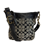 二手COACH 10402 COACH經典款單肩包，黑色