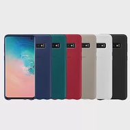 SAMSUNG GALAXY S10 原廠皮革背蓋 (台灣公司貨)白色