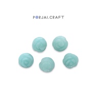 Amazonite Rose Bead 7mm