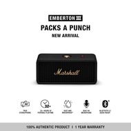 [NEW ARRIVAL] Emberton III Black and Brass - รับประกัน1ปี +ส่งฟรี - ลำโพงพกพา ลำโพง Bluetooth
