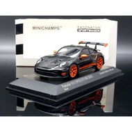 [M.A.S.H] Ready Stock Special Price Minichamps 1/43 Porsche 992 GT3 RS 2023 Black Orange