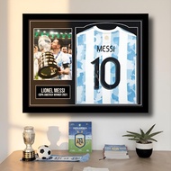 REPLIKA Lionel Messi Winner Copa America Jersey Frame | Lionel Messi Argentina Jersey Frame Replica