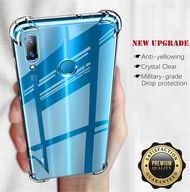 For Huawei Nova 3i INE-LX1 LX1r LX2 LX2r Sydney 6353 Slim Crystal Clear Soft TPU Bumper Cushion Jelly Case with Four Reinforced Corners Transparent Scratch Resistant Protective Cover