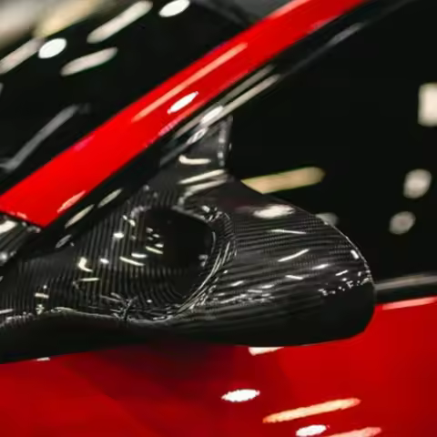 High-Quality FORHonda Civic FK7 FK8 Type R RHD Carbon Fiber Forged Look Aerodynamic Side Mirror