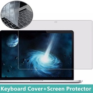 Transparent Keyboard Cover & HD Screen Protector For 2023 MacBook Air Pro 11 12 13 14 15 16inch With