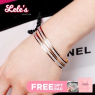 New Korean Jewelry Fashion Double Circle Frosted Bracelet Bangles Gold Bracelet | Personalized Accessories | bracelet for women aesthetic | bangles non tarnish | stainless steel ring and bracelet | diamond bracelet bracelet original rosegold bracelet