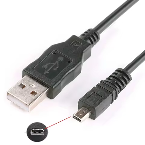 1.5M 8 Pin UC-E6 Camera USB Data Cable Cord For Casio Exilim EX-Z880,EX-Z900 EX-ZS5 EX-ZS6 EX-ZS10 E