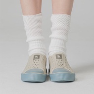 moz瑞典駝鹿 雙色洞洞餅乾水鞋 (奶蓋燕麥蘇打) 防潑水-附鞋扣