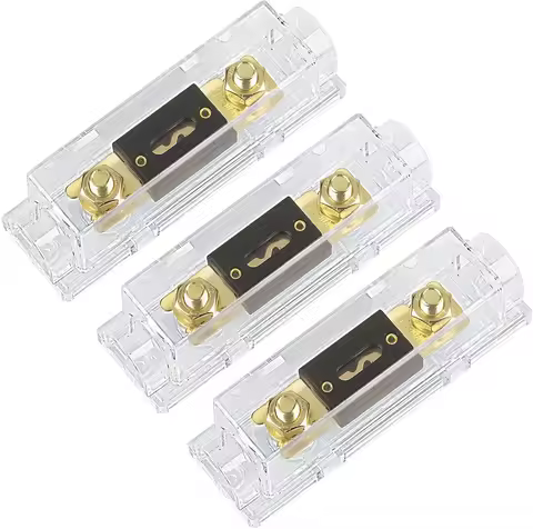 0/2/4 Gauge ANL Fuse Holder Amp Fuses for 0/2/4/8 Gauge Conductor Fuse Box for Car Audio,Alarm,Ampli