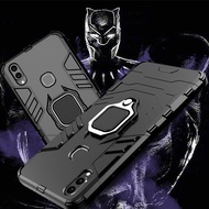 Oppo A5 A9 A16 A16k A37 A31 A73 A92 A93 F9 F11 Pro Reno 5f Black Panther Shockproof Hard Ring Stand 
