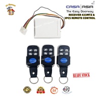 CASA ASIA 4CH 433mtz Alat Kawalan Jauh / Receiver | CASA ASIA 4ch 433mtz Remote/Receiver – READYSTOC
