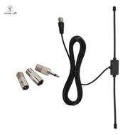 FM Radio Antenna FM F-Head Sheep Horn Antenna for Car FM TV Radio Station 75 Ohms F Female to TV3.5 