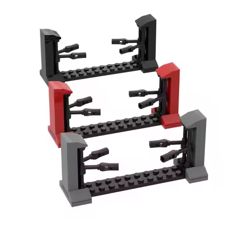 Champion's Car Lift Vehicle Garage Car Repair Shop Car Repair Model Building Blocks DIY Assembly