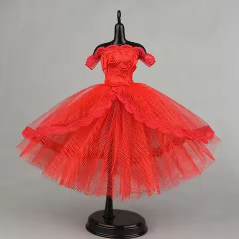 Fashion Dress Up Dress Tutu Dotted Prom Dress Lace Clothes Multilayer Evening Party Princess Dress B