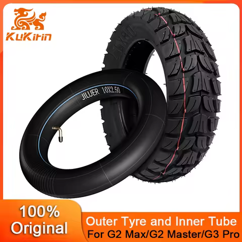 Original 255x80 Outer Tire For KuKirin G2 Max/G2 Master/G3 Pro Kickscooter 80/65-6 10×2.5 Inner Tube