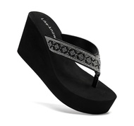 Rhinestone Wedge Sandals for Women Platform Flip Flops Wedge flip flops Wedding shoes Wedge Heels fo