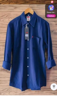 PROMO kemeja /BAJU NATAL KRISTEN 2021 /kemeja casual-formal Kemeja hitam / kemaja pria lengan panjan