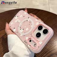 Elegant Flowers Magnetic Phone Case For OPPO A17 A17K A16 A16K A16E A16S A15 A15S A12 A12S A12E A11K