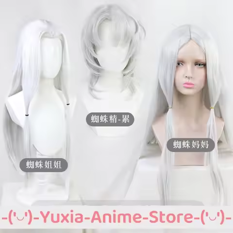 Demon Slayer Spider Demon Family Rui Sister Mother Cosplay Wig Anime Roleplay Party Prop Synthetic H