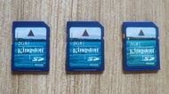 Kingston 2GB SD 記憶卡 3張