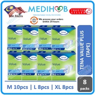 TENA Value (M/L/XL Size) Adult Diapers Lampin Dewasa TAPE –1 Carton
