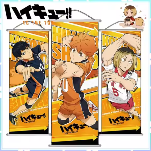 new Haikyuu!! New Hanging Paintings Wall Door Frame Decoration Anime Peripherals Posters Home Comic 