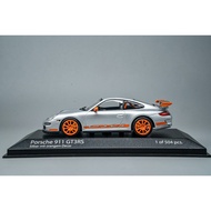 1/43 Mini Cut Minichamps Porsche Porsche 911 GT3 RS 997.1 Silver Orange Color Garland Brand New Prod