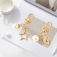 Elegant Star Conch Metal Keychain Sweet Imitation Pearl Keyrings Handbag Ornament Party Souvenir