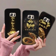 Samsung Galaxy S6 / S7 Edge case with calligraphy of peace of mind, fortune, and meaning